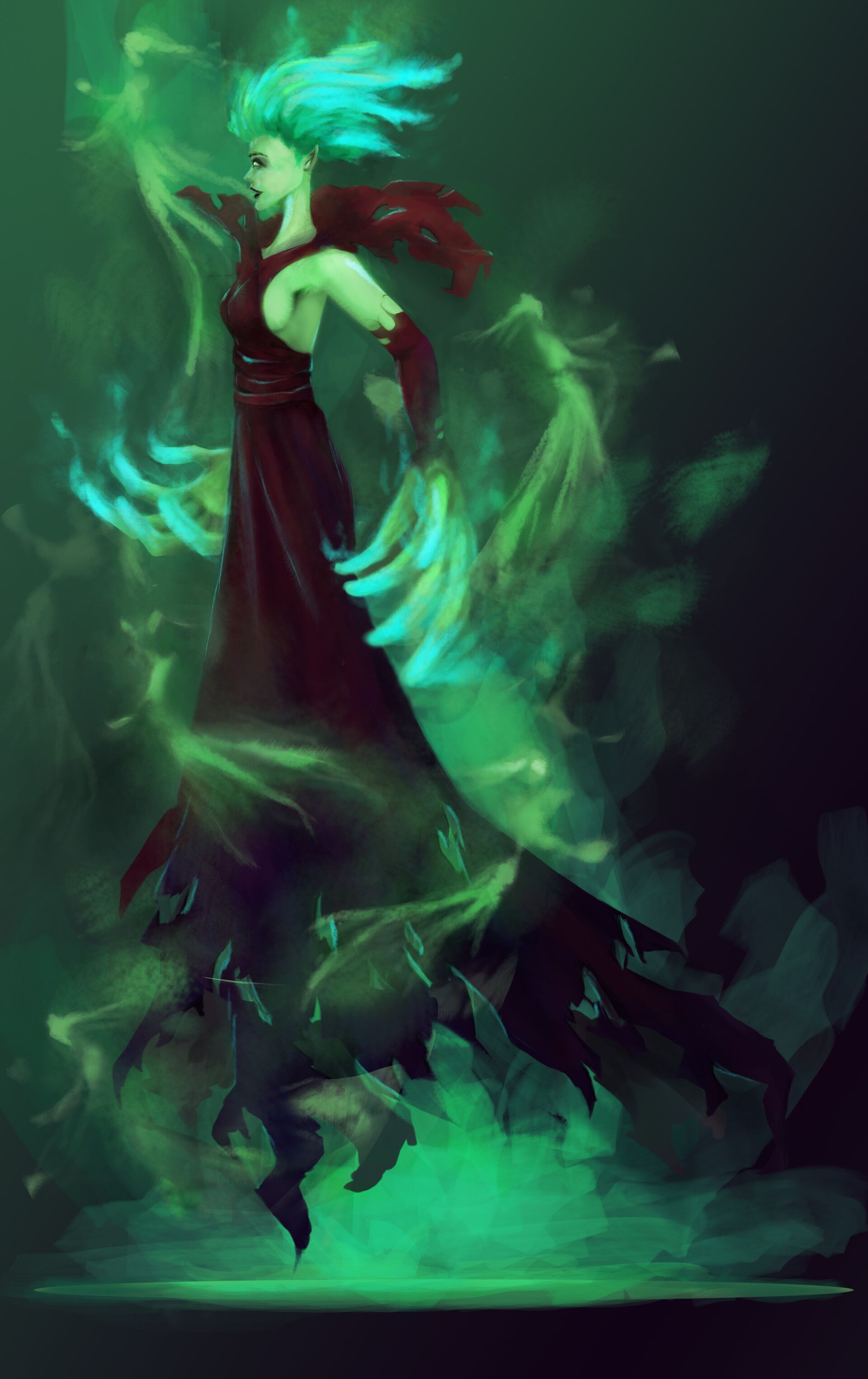 1920x3051 Argh Ashu Prophet Dota 2 artwork
