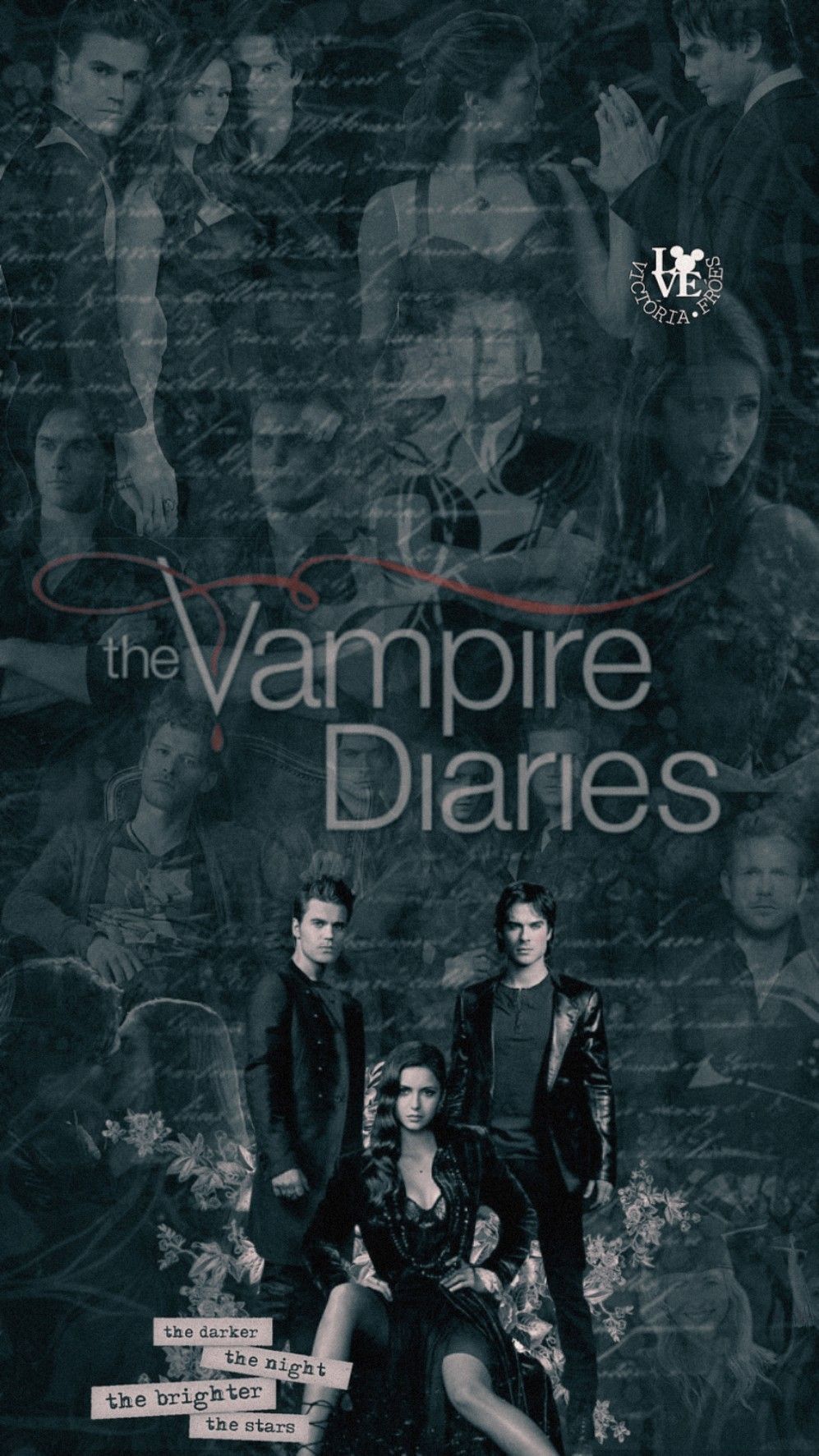 997x1773 The Vampire Diaries Logo Wallpaper