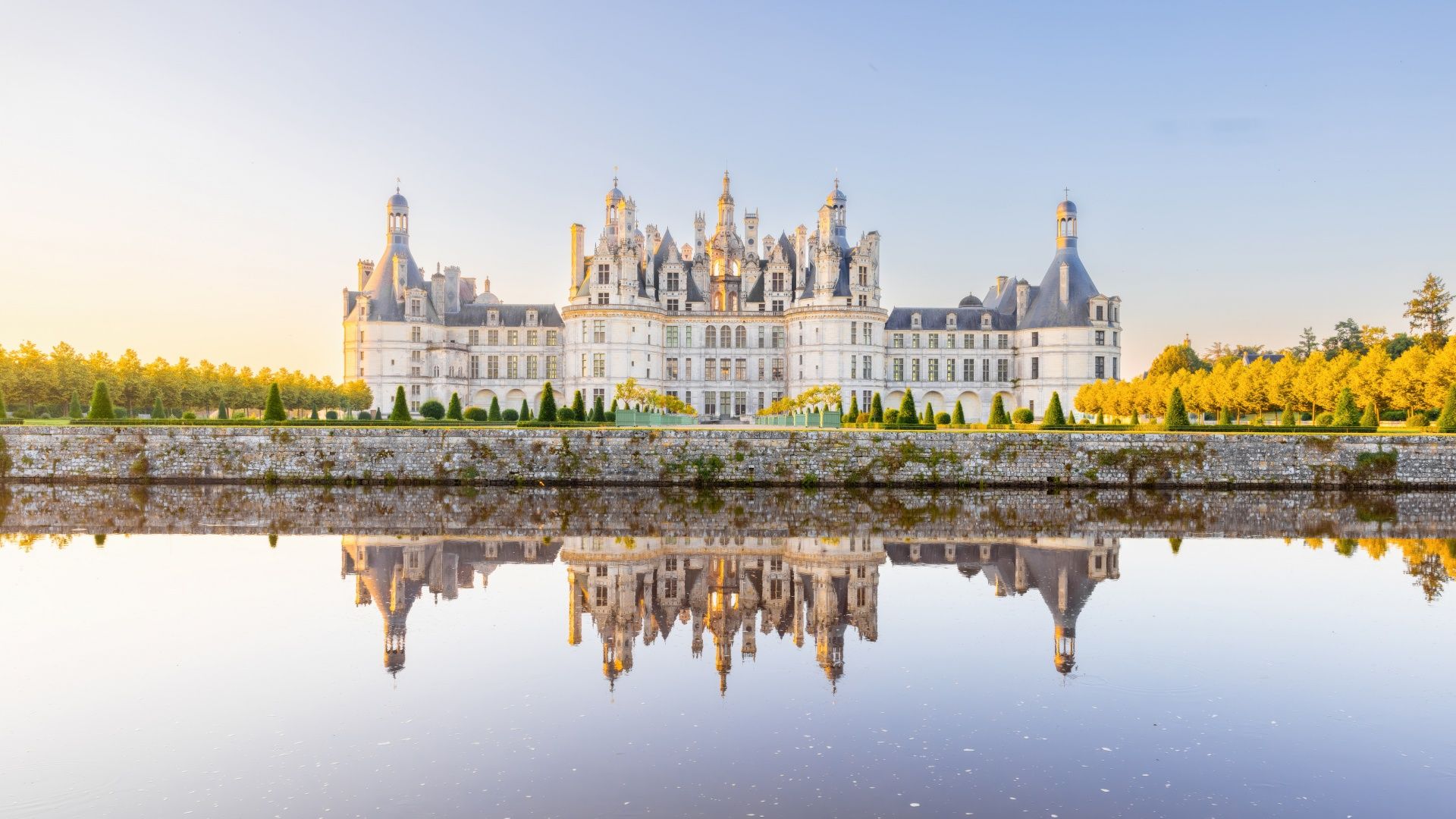 1920x1080 Chambord Castle Wallpaper 4K, France, Ancient architecture