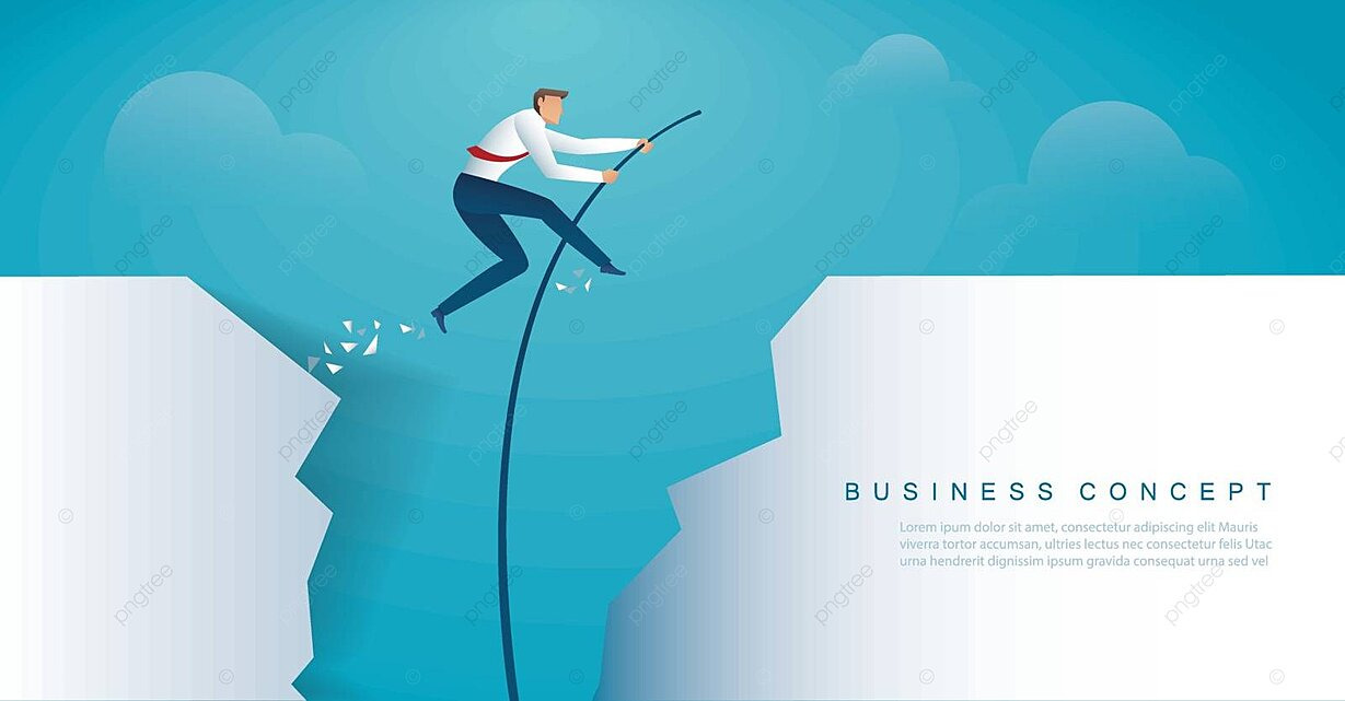 1229x641 Vector Illustration Of A Businessman Pole Vaulting To Achieve His Goal With A Jump Vector, Athlete, Obstacle, Design Illustration Background And Wallpaper For Free Download