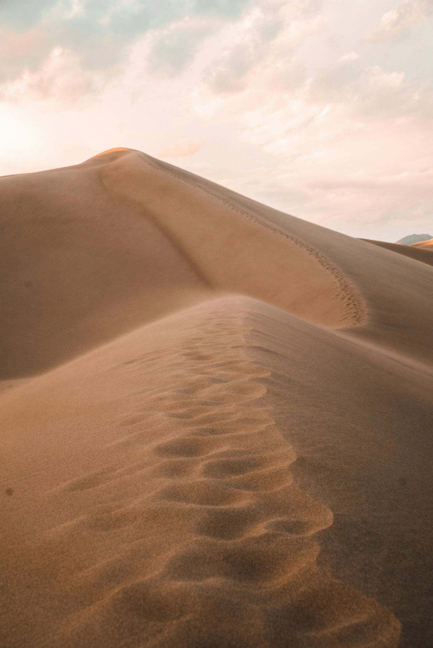 1500x2245 Desert Sand Dunes With Clouds