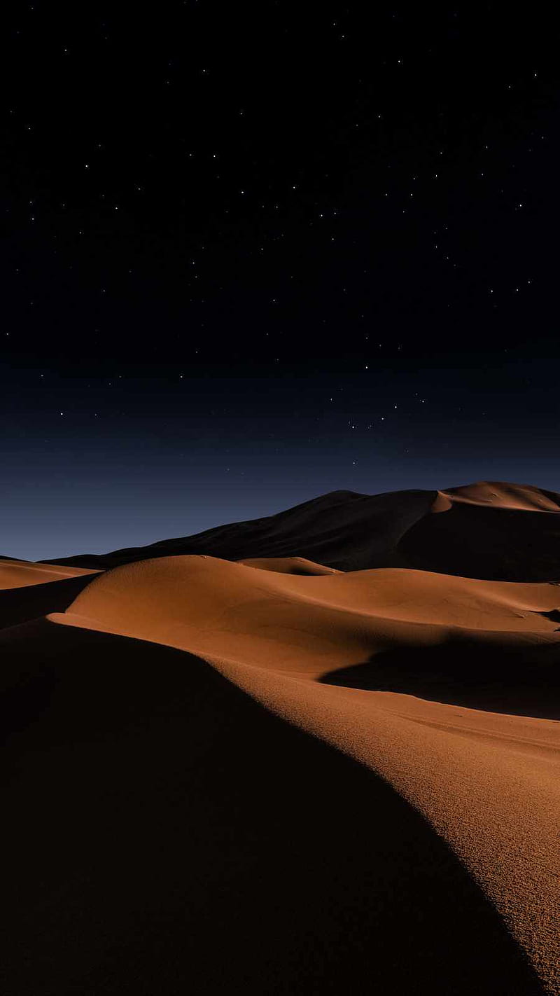 800x1422 Night Desert Dunes IPhone : iPhone, HD phone wallpaper