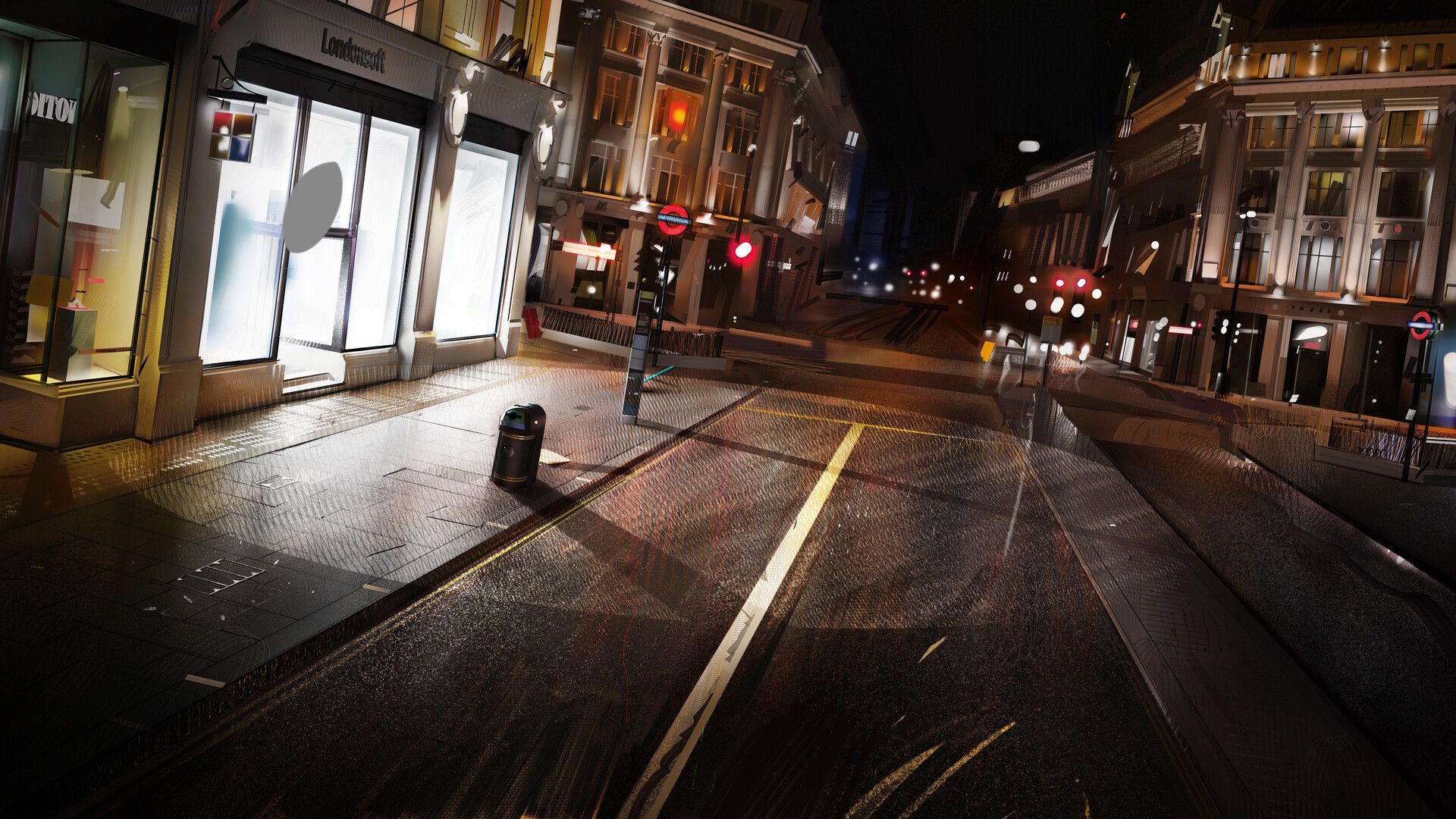 1920x1080 Alberto Mielgo Watch Dogs Painting last ones
