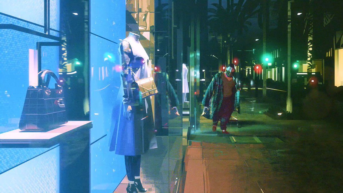 1200x675 Background from The Windshield Wiper trailer, directed by Alberto Mielgo : Another proof of mixing painting and 3D is the futur of animation