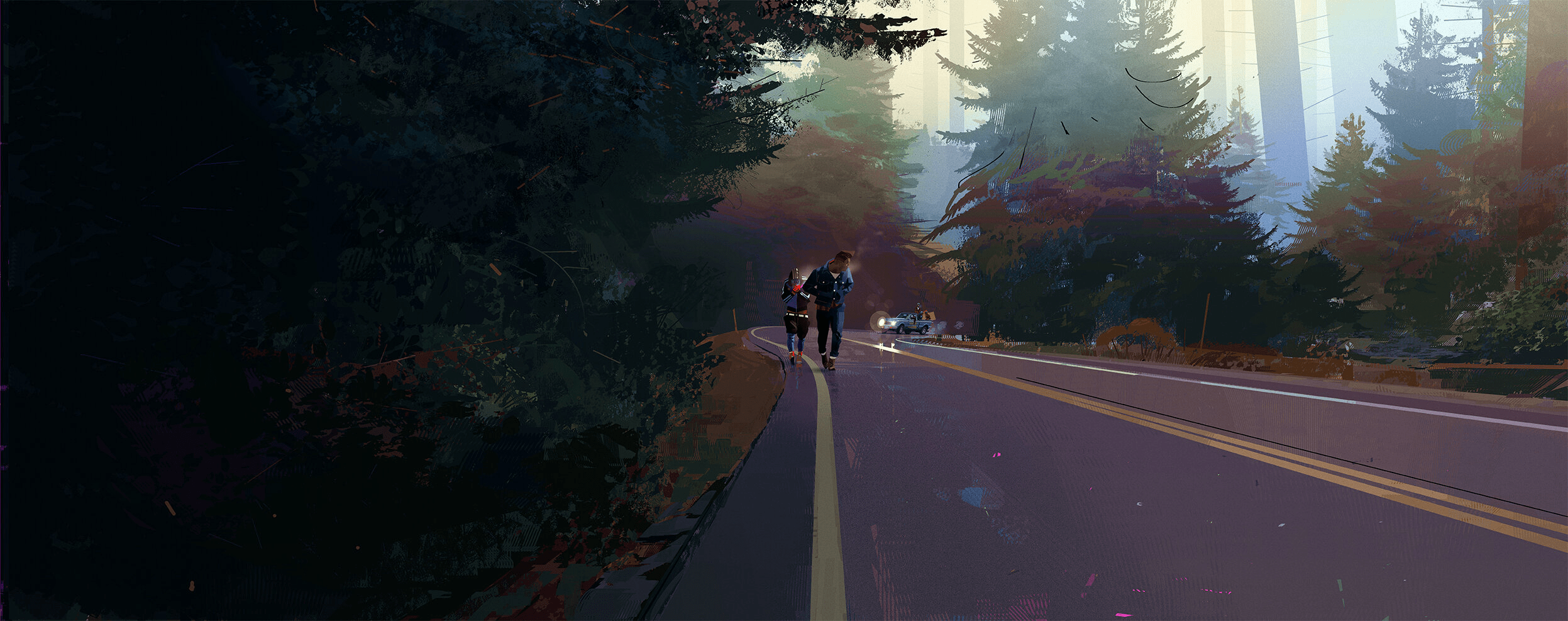 2494x987 I Indeed Love Alberto Mielgo's Work On Spider Verse Before He Was Fired. I Have Seen His Work On Love Death Robots. And What A Movie It Would Have Been If He Stayed