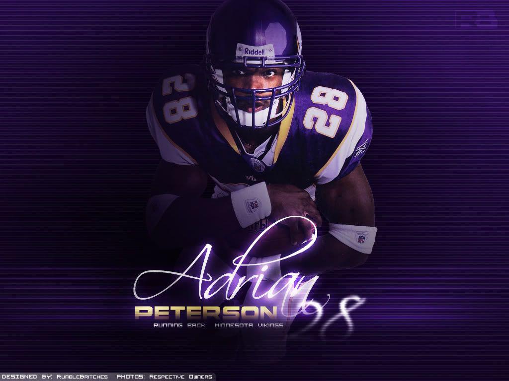 1024x768 Free download Adrian Peterson Wallpaper Background Theme Desktop