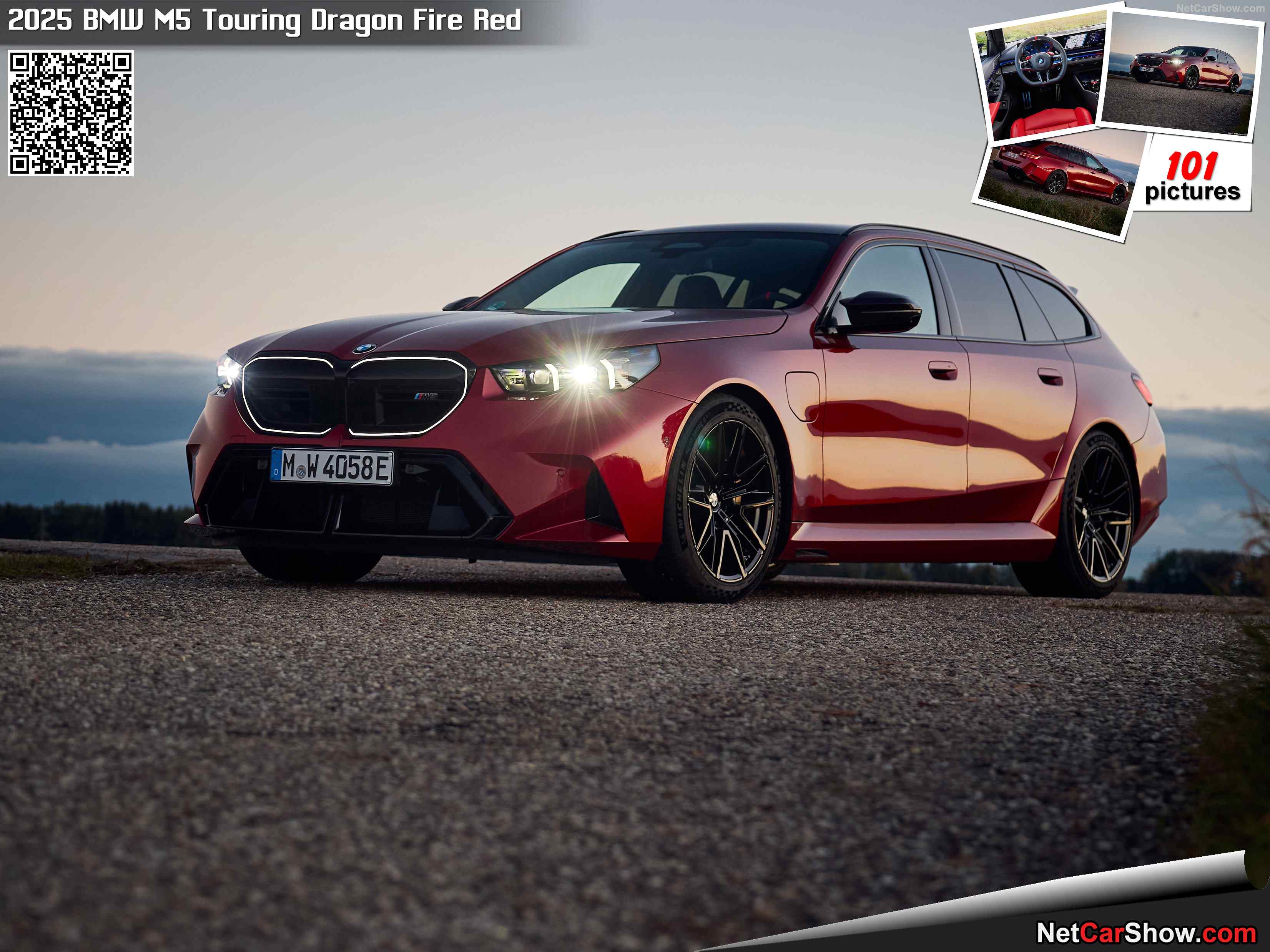3304x2478 BMW M5 Touring Dragon Fire Red (2025), information & specs