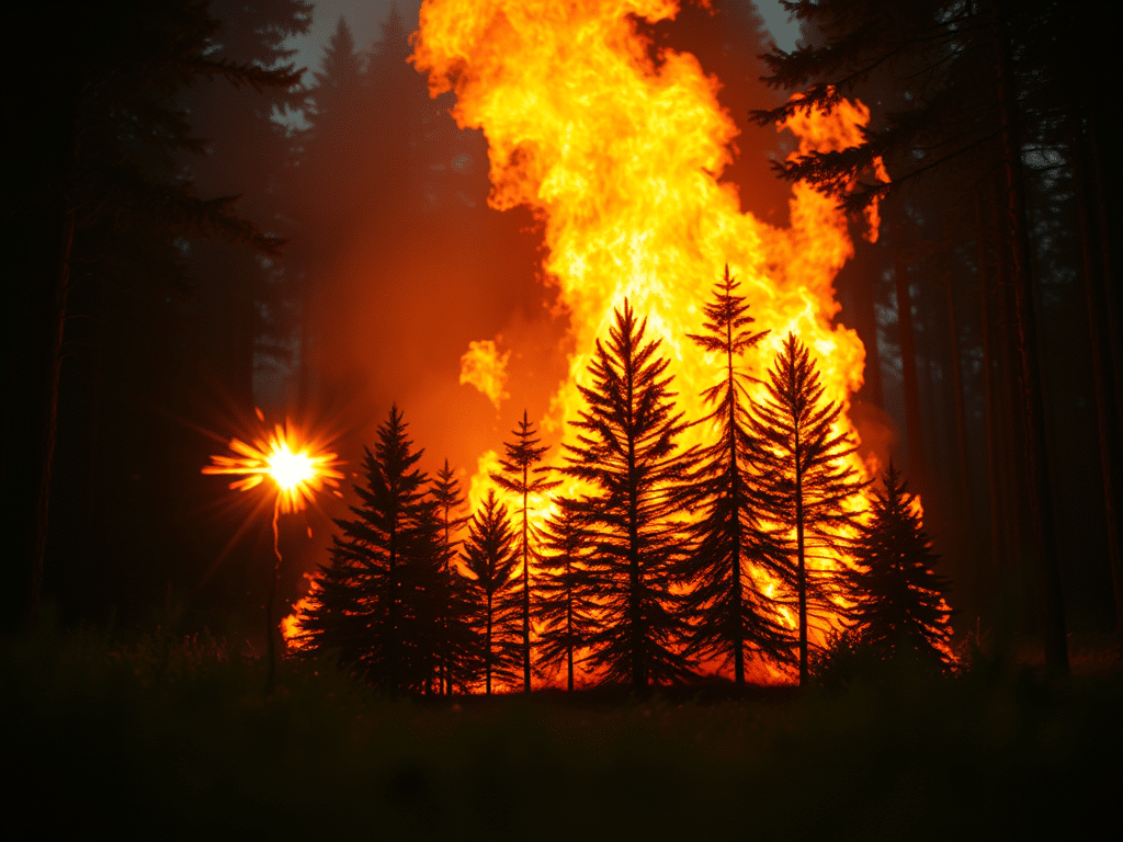 1024x768 Big fires aren't started