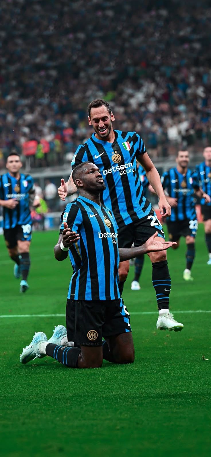 736x1595 Marcus thuram wallpaper. Milan wallpaper download, Inter millan, Inter fc
