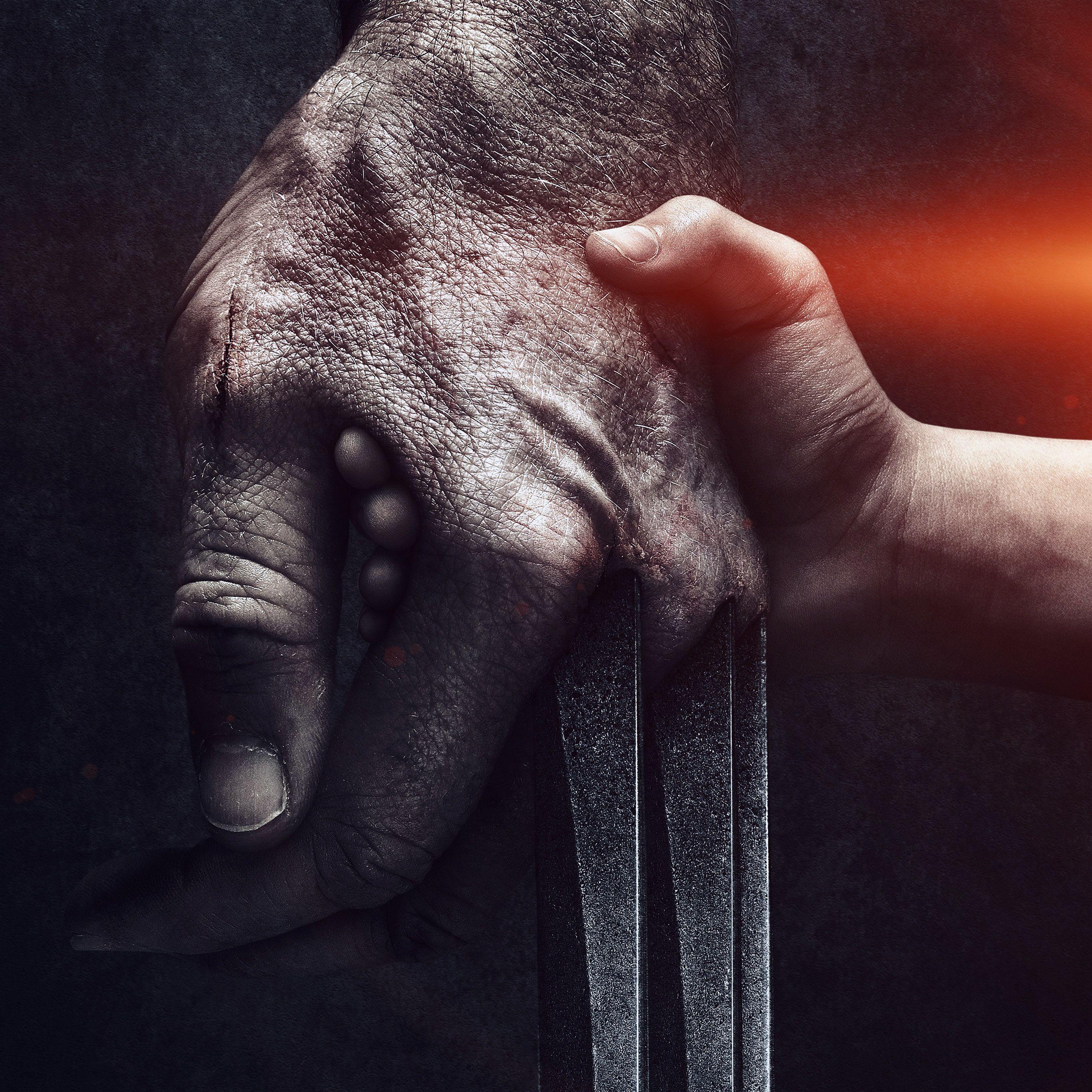 2732x2732 Wolverine Logan Hand Film Illustration Art Hero Flare Wallpaper
