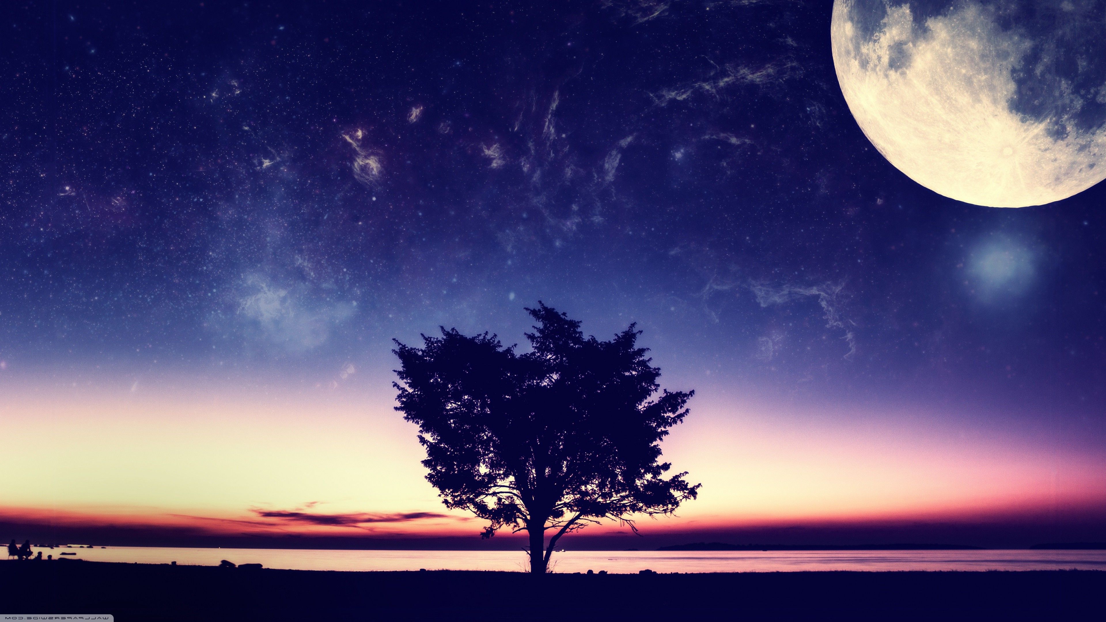 3840x2160 nature, Moon Wallpaper HD / Desktop and Mobile Background