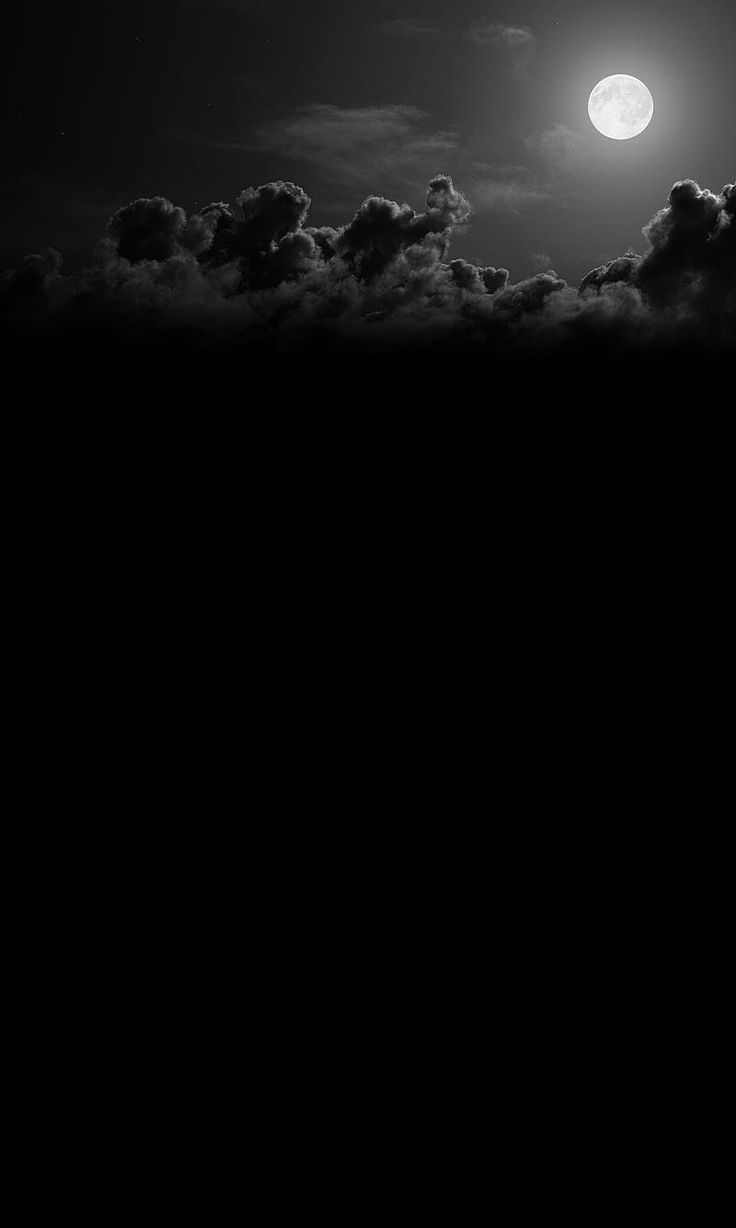 736x1228 Nature, black white, moon, nature landscape, black clouds, HD phone wallpaper