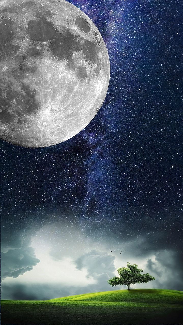 720x1280 Moon Space Landscape
