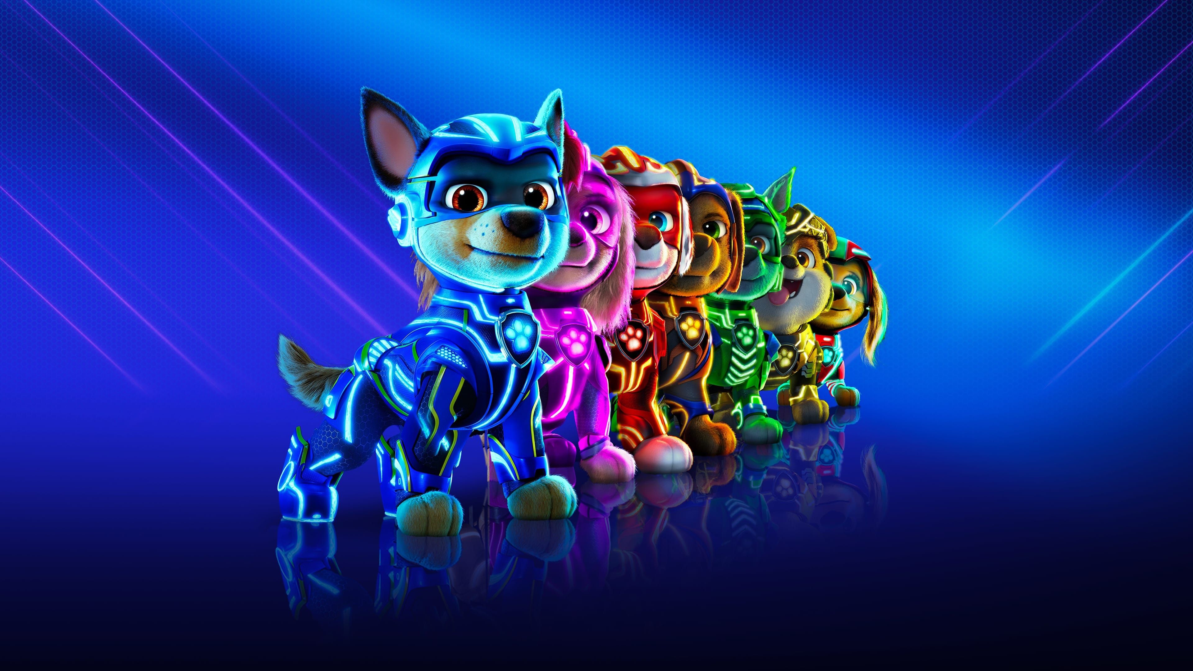3840x2160 PAW Patrol: The Mighty Movie, covers, wallpaper