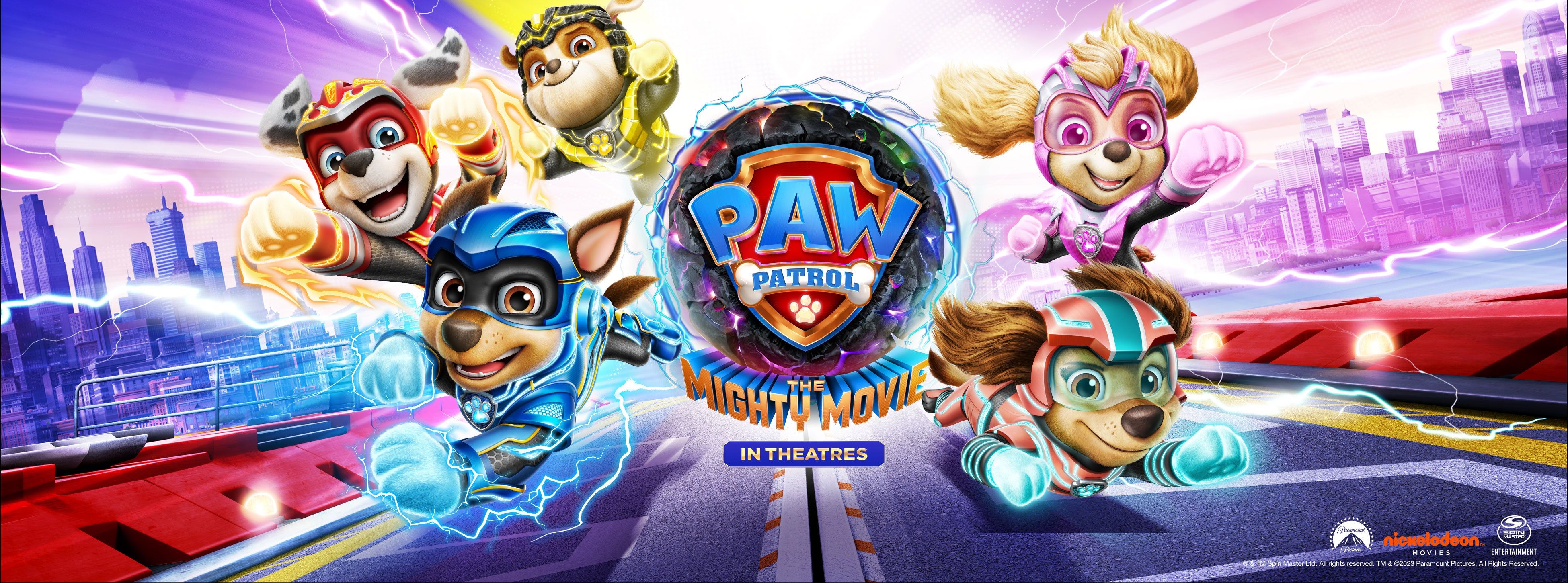 3900x1451 Paw Patrol: The Mighty Movie Bamboo Pajamas: Cozy Adventures for Kids!