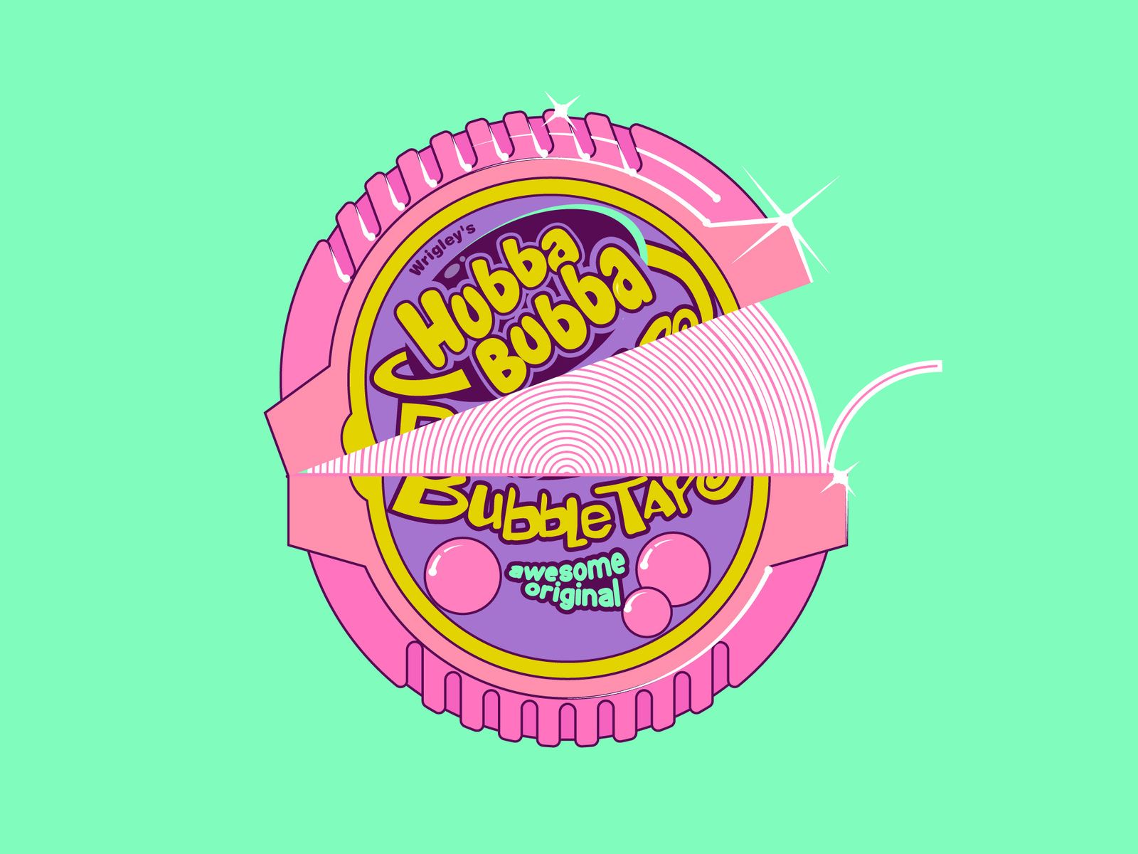 1600x1200 Hubba Bubba Bubble Tape by Nune Nineveh Khachatryan on Dribbble