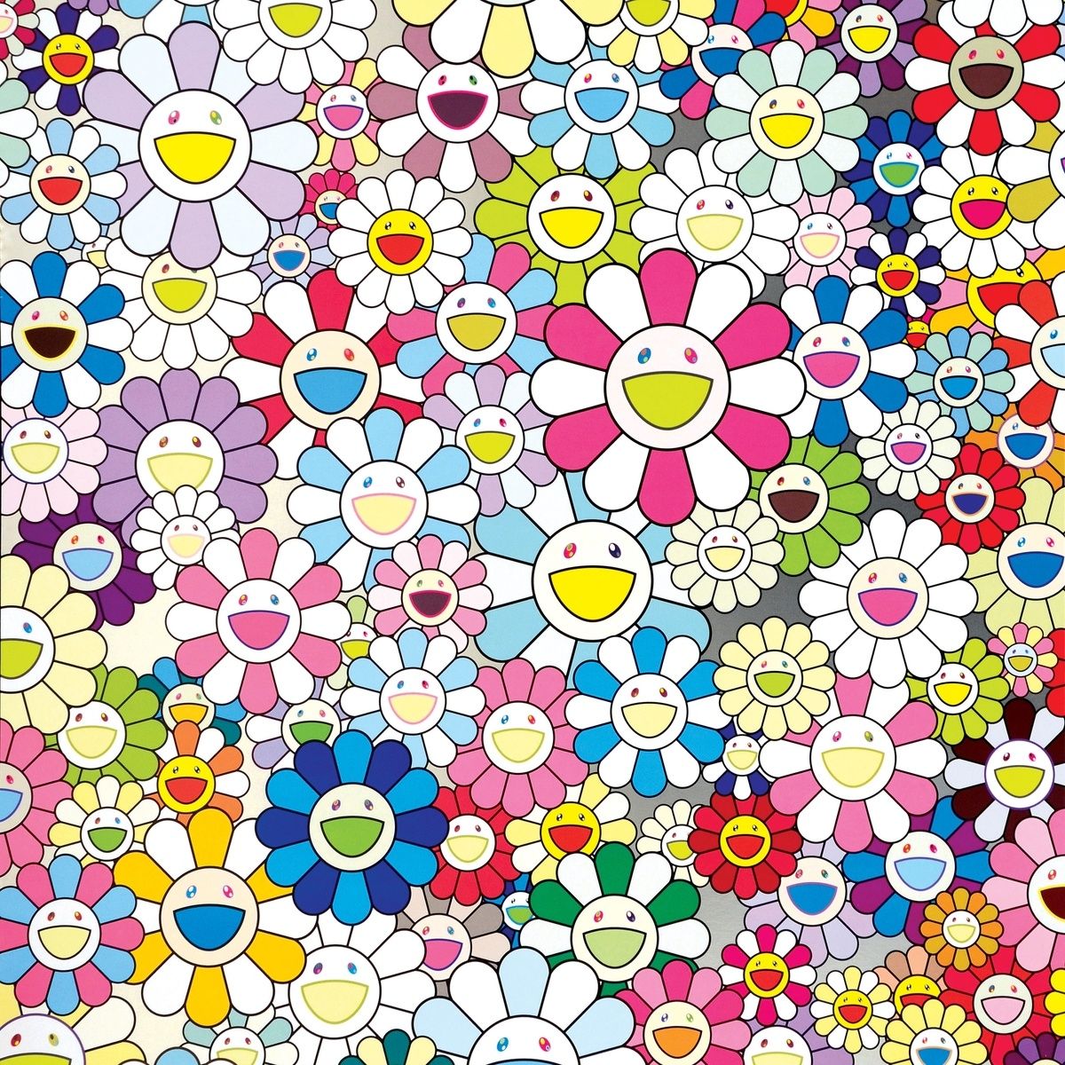 1200x1200 Smile On, Rainbow Flower!! by Takashi Murakami. Buy Art Online
