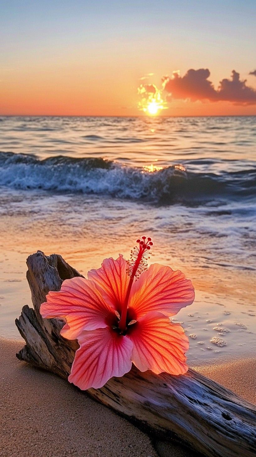 816x1456 Free Sunrise Beach Bloom Image, Sunrise, Beach
