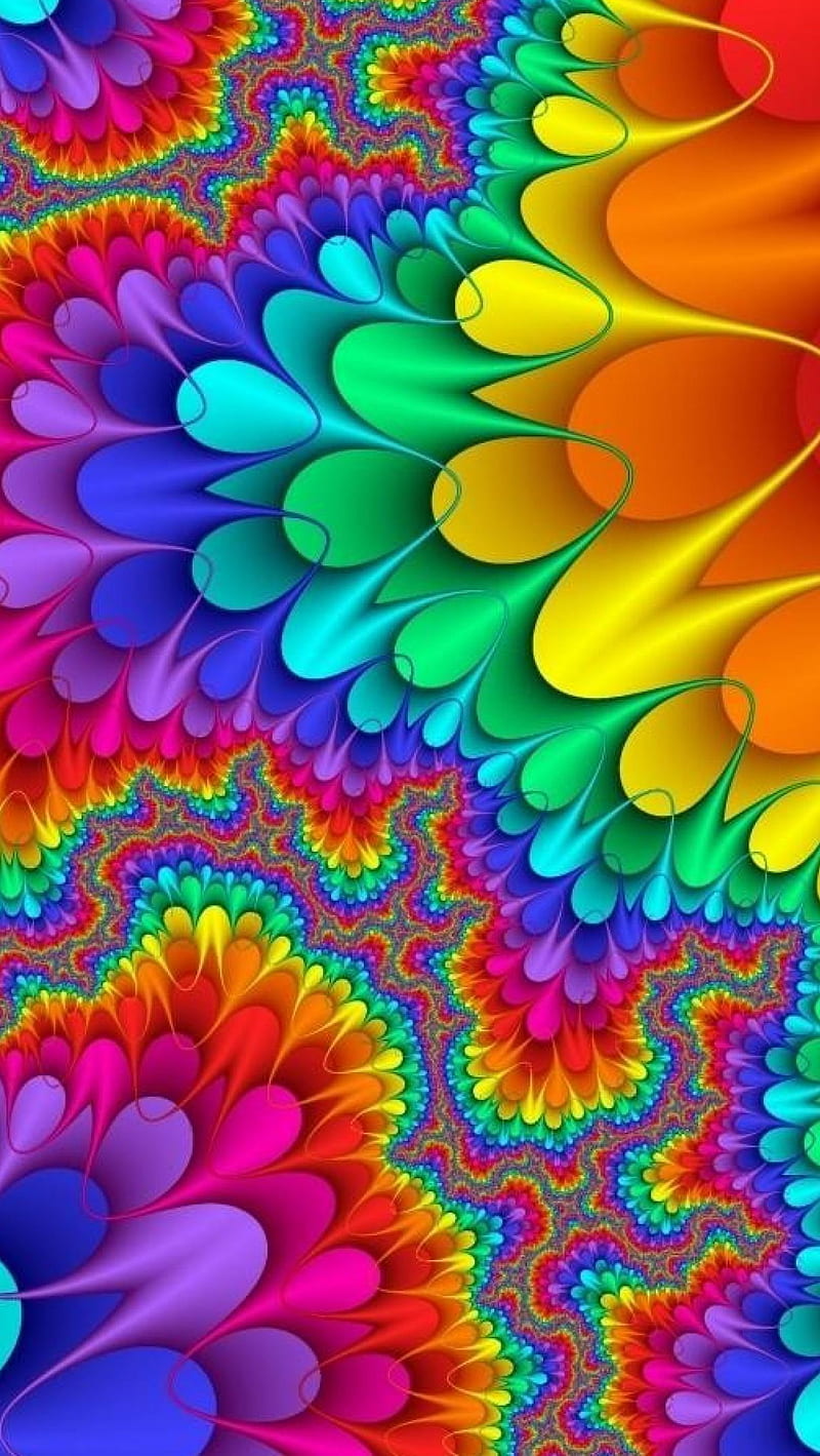 800x1419 Juicy abstract, art, bright, digital, rainbow, HD phone wallpaper