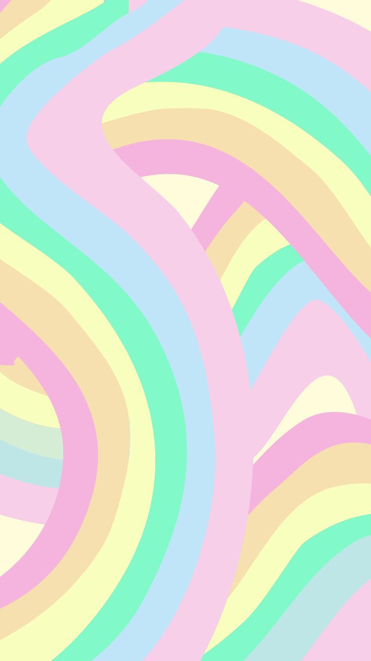 736x1309 Phone wallpaper. 'pastel rainbow abstract'