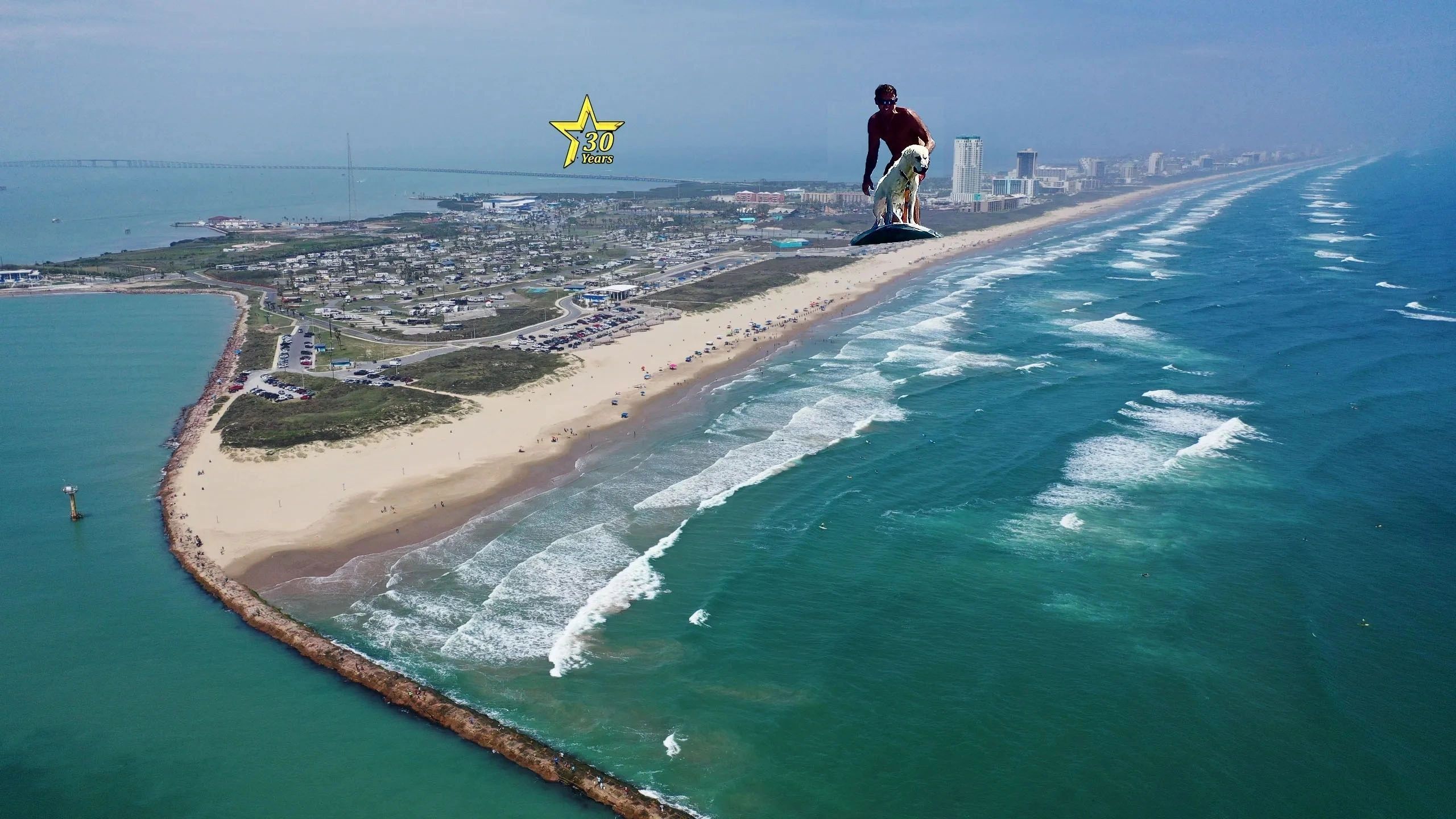 2560x1440 South Padre Surf Cam Live 4k Cam at South Padre Island Isla Blanca Beach Park