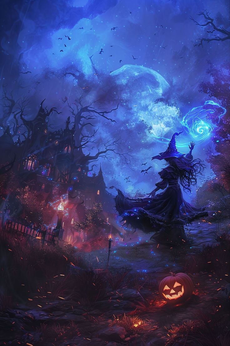 736x1104 Witch Magic. The witch background, Spooky witch background, Halloween art