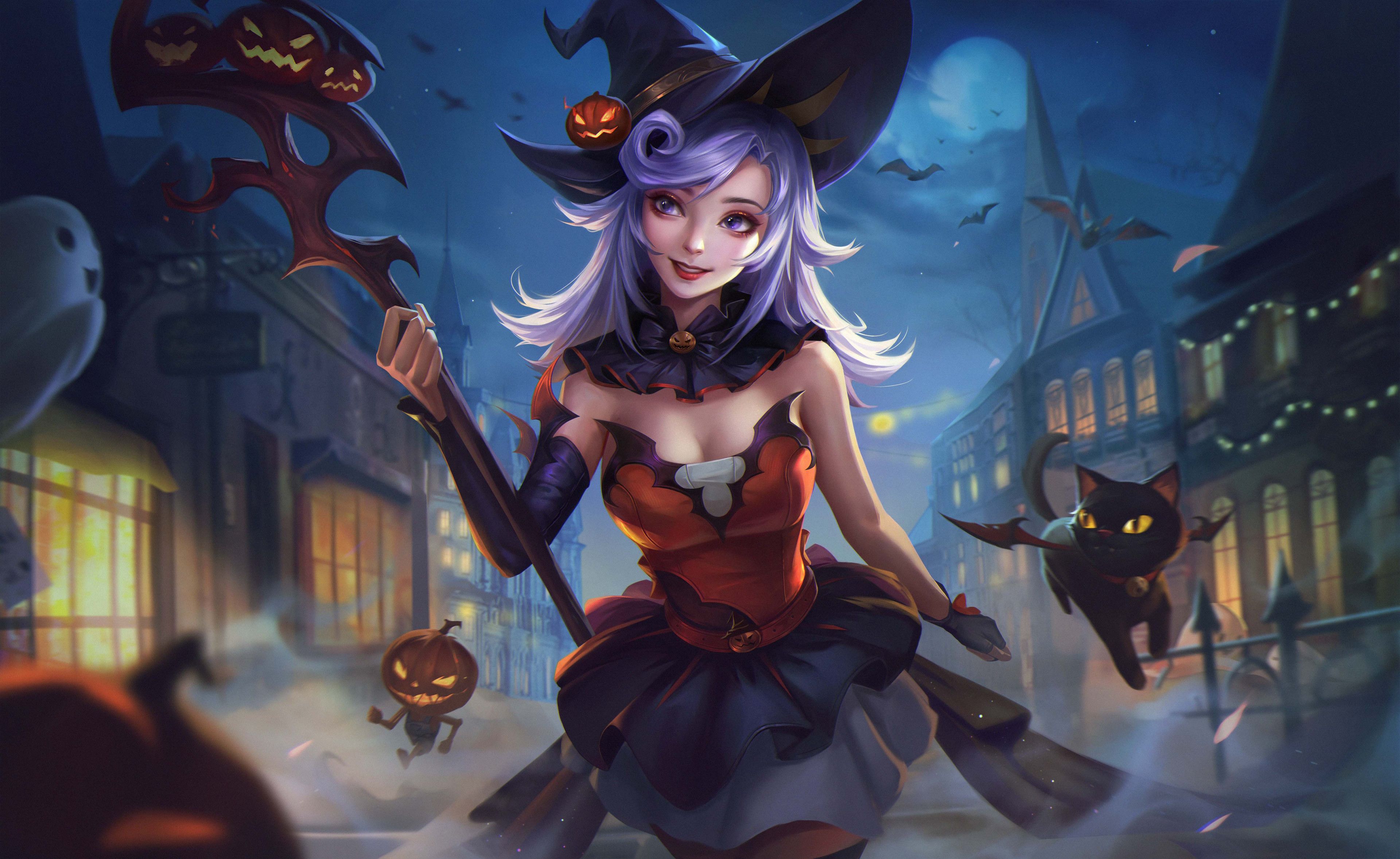 3840x2355 Happy Halloween Witch 2020 Wallpaper, HD Artist Wallpaper, 4k Wallpaper , Image, Background, Photos and Picture