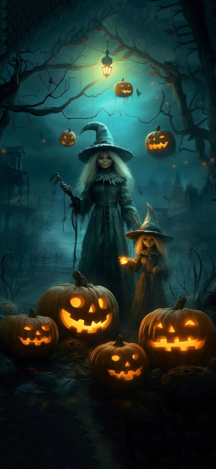 736x1592 Spooky Halloween Wallpaper