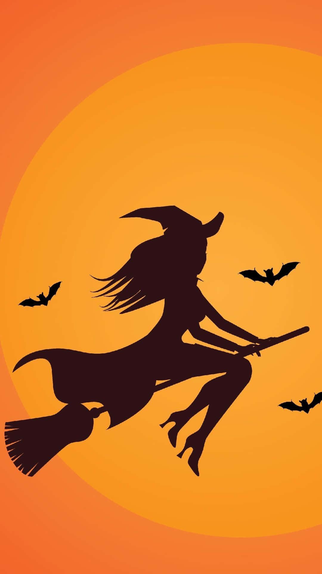 1080x1920 Halloween Witch Aesthetic Wallpaper
