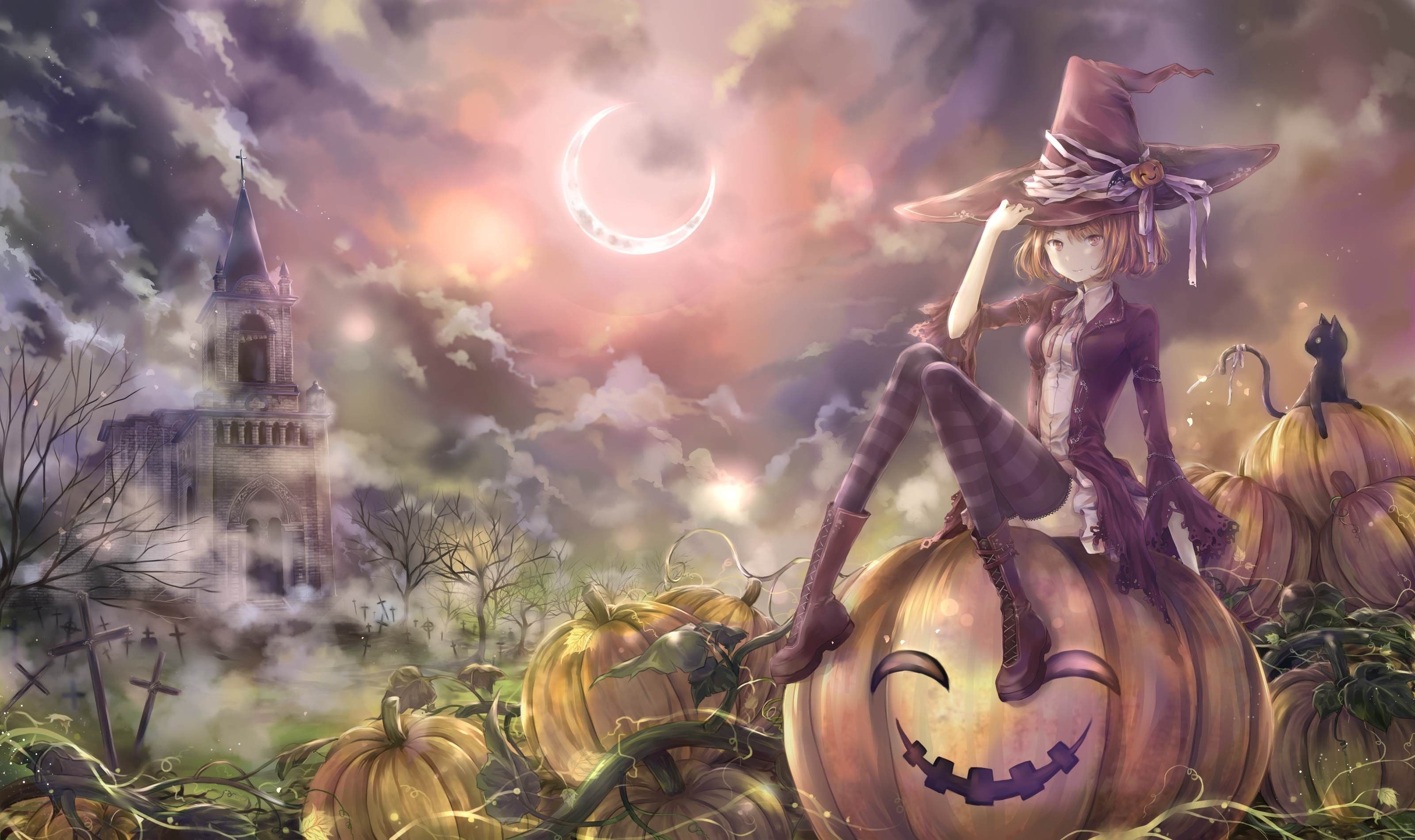 3200x1900 Halloween Witch Wallpaper