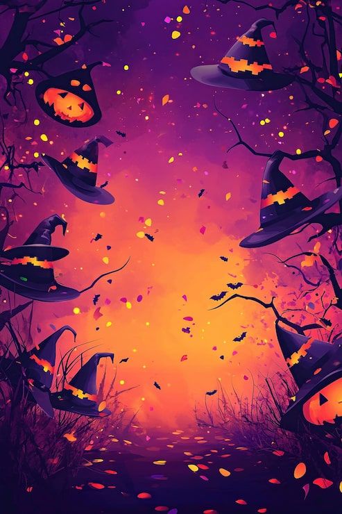 493x740 Halloween witch background Image