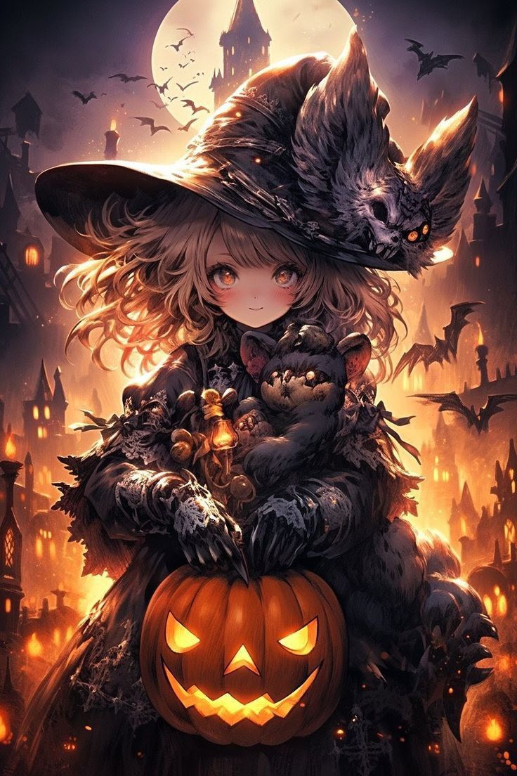 736x1104 Witch picture. Fantasy witch, Anime witch, Happy halloween anime