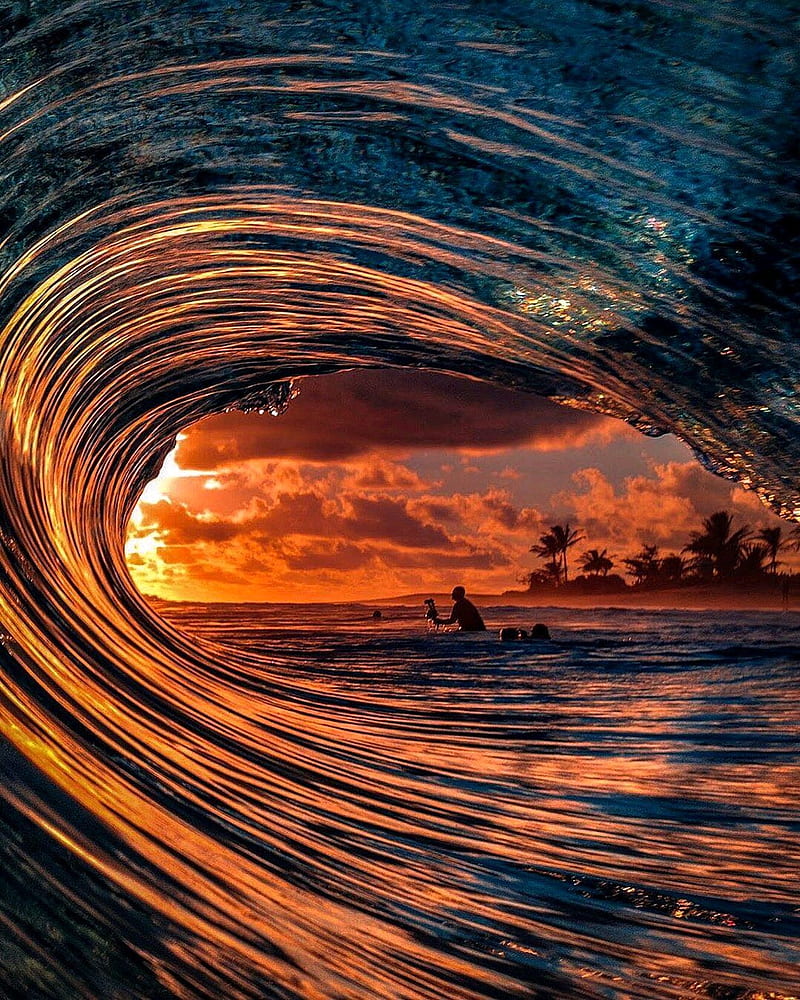 800x1000 Wave, sea, waves, sunset, summer, surf, over, beach, HD phone wallpaper