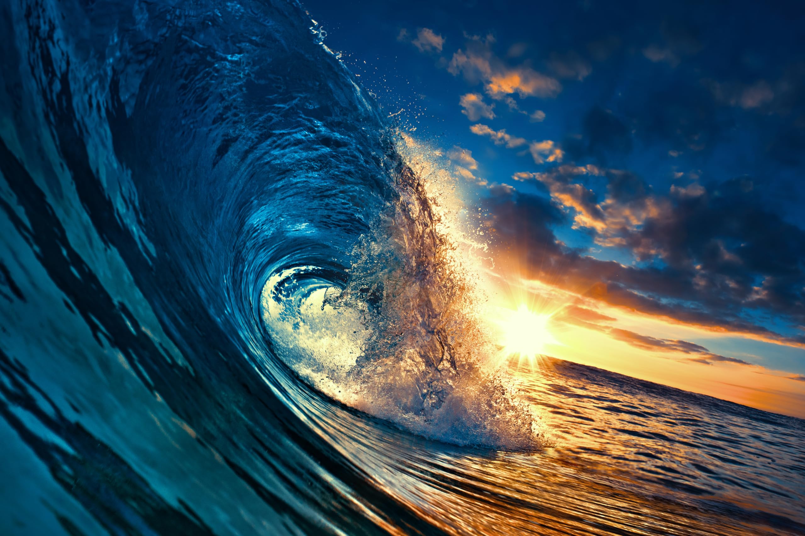2560x1704 Amazon.com : chnywork 10x6.5ft Ocean Waves Backdrop Blue Surf Wave Summer Ocean Surfer Waves Water Sunset Scenery Background Summer Surfing Party Decorations Photo Booth Studios Props Wallpaper