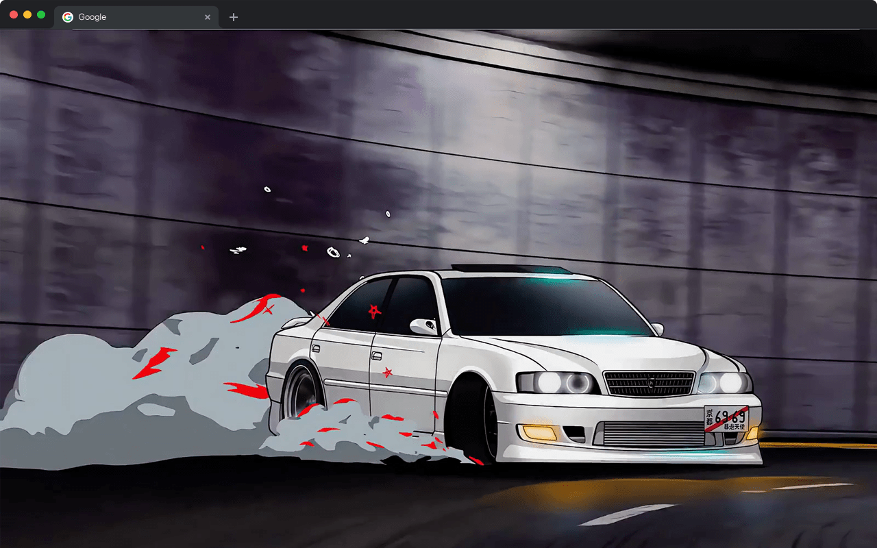 1280x800 Anime Car Drift Live Wallpaper Racing New Tab Wallpaper Web Store