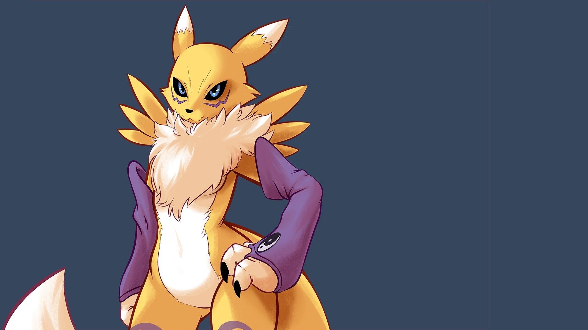 1920x1080 Renamon, Digimon, Furry Wallpaper HD / Desktop and Mobile Background