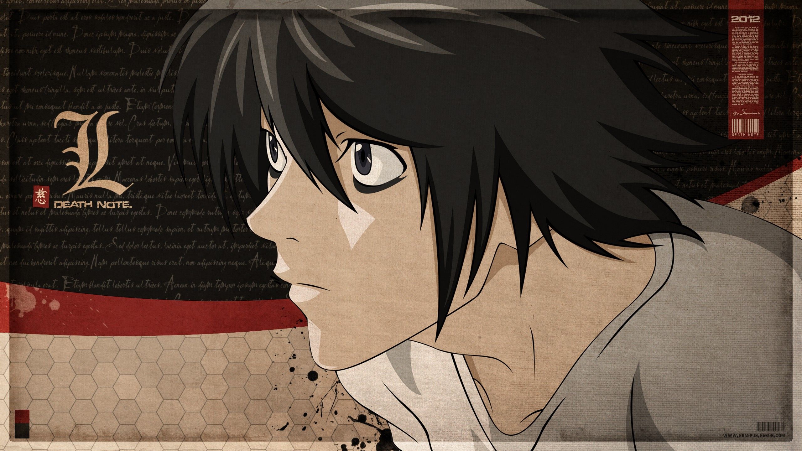 2560x1440 HD Wallpaper: L from Death Notex1440
