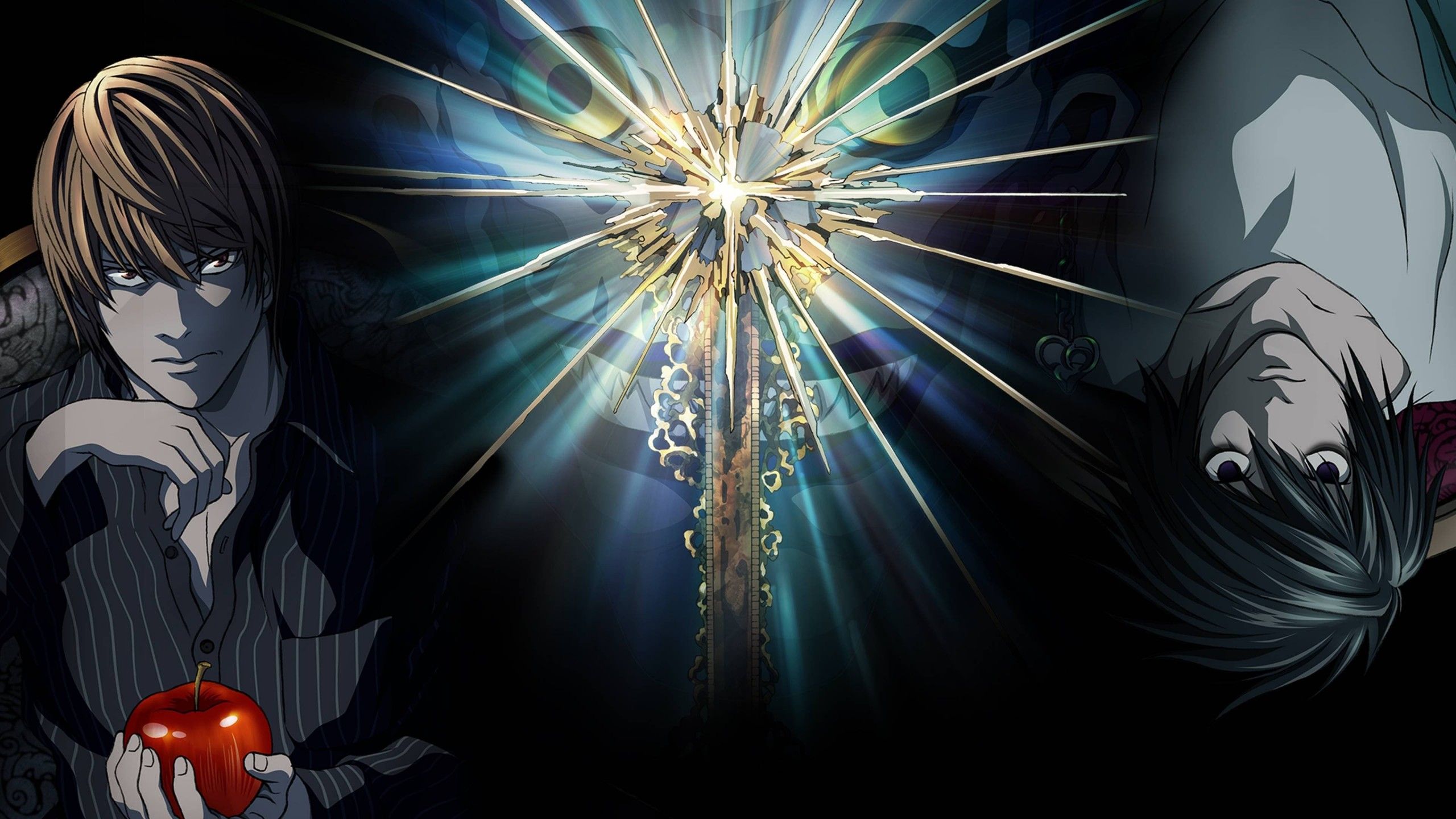 2560x1440 L Light Yagami Ryuk 4K HD Death Note Wallpaper