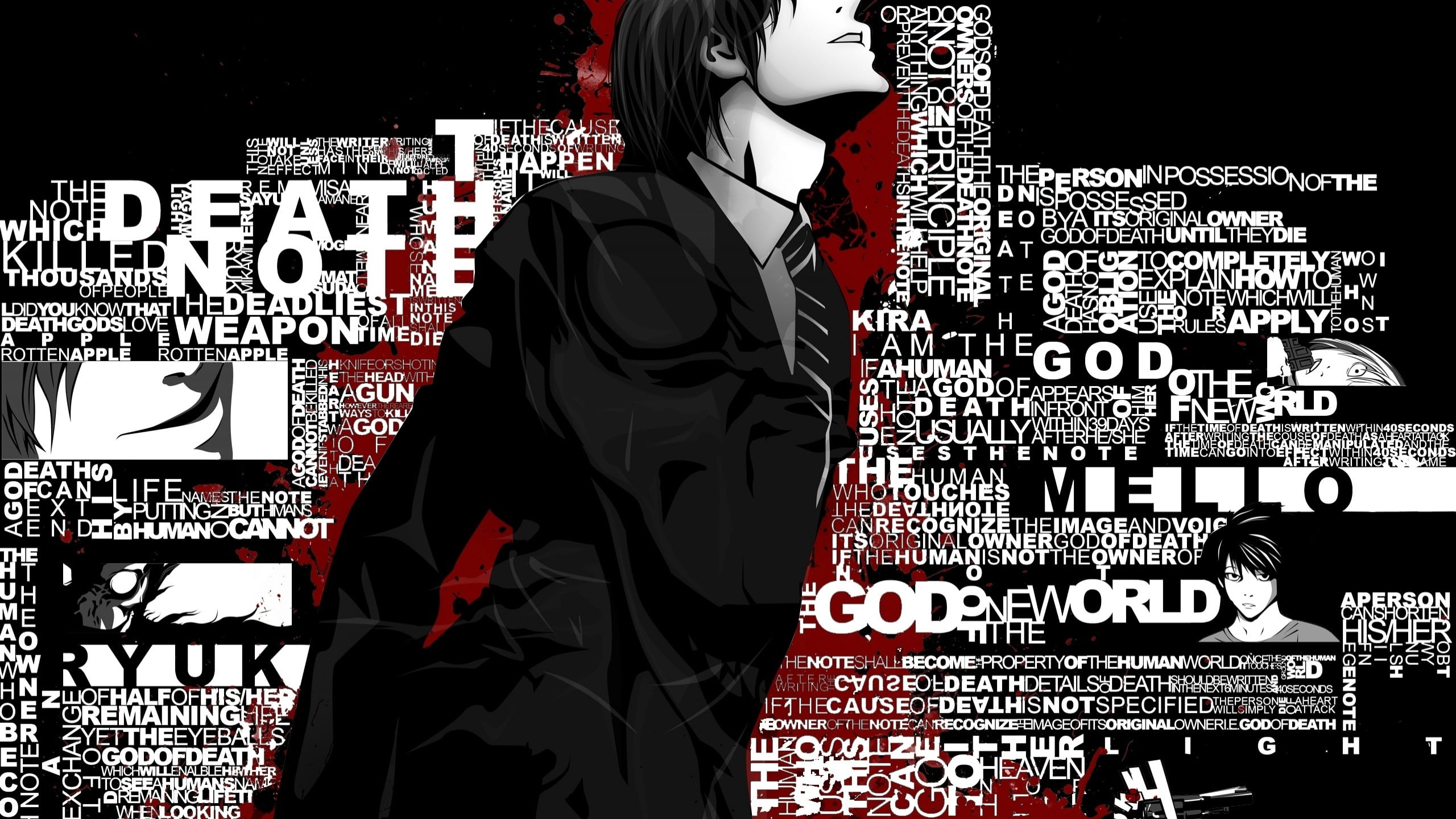 2560x1440 Male anime character wallpaper, Yagami Light, Death Note HD wallpaper