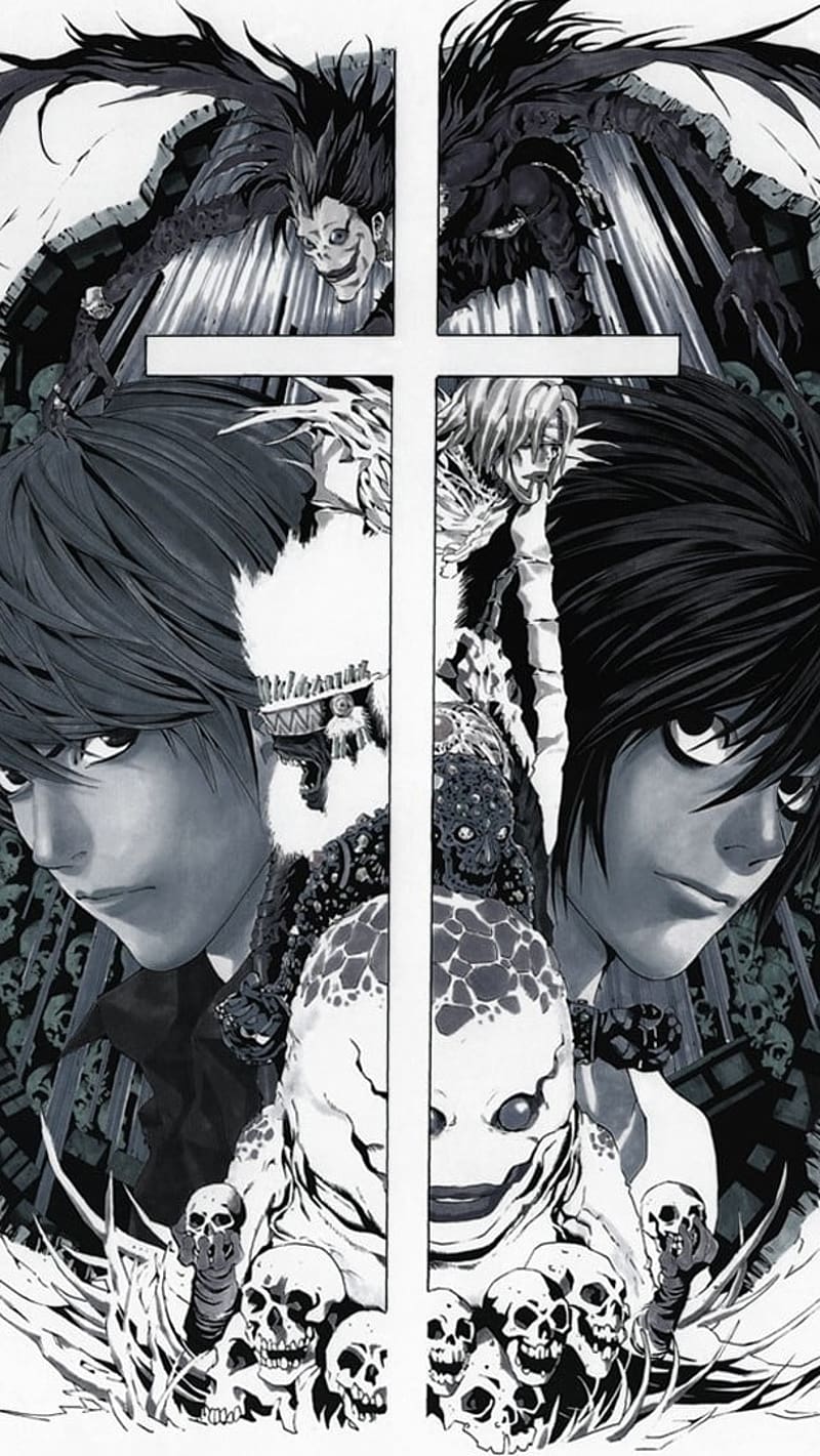 800x1421 Death Note L, manga anime, manga, anime, HD phone wallpaper