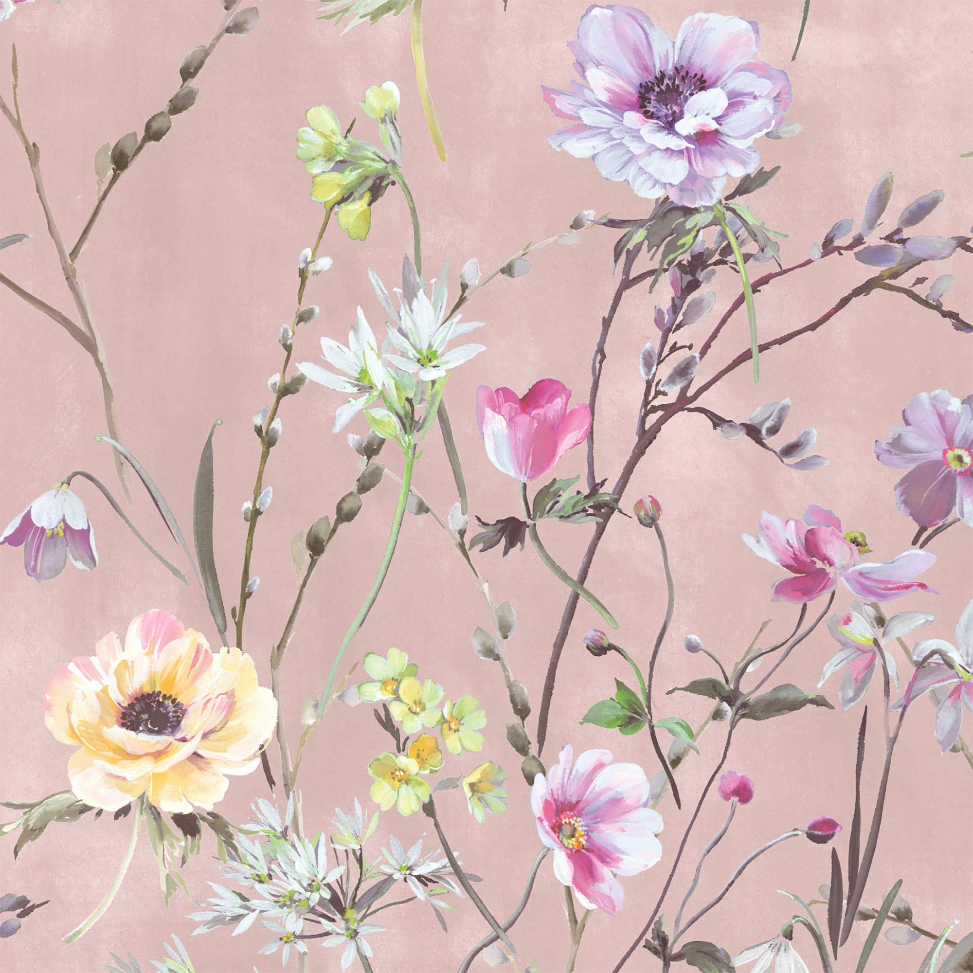 2000x2000 Maytime Dusky Pink Wallpaper