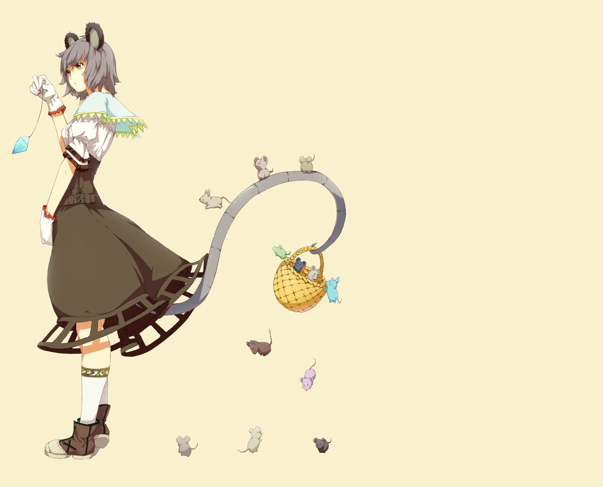 1920x1551 Download Nazrin (Touhou) Anime Touhou HD Wallpaper by 爽々x2100
