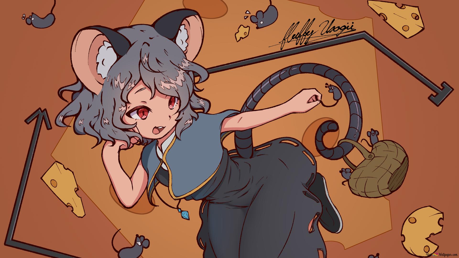 1920x1080 Touhou Youkai Nazrin 4K wallpaper download