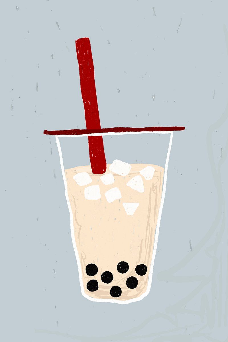 800x1200 Boba milk tea element psd