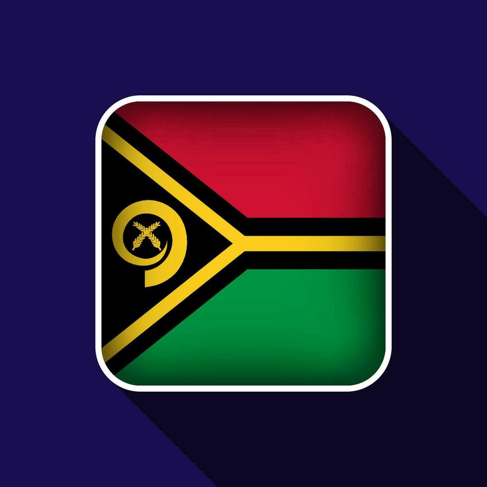 980x980 Flat Vanuatu Flag Background Vector Illustration