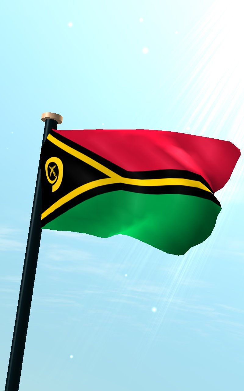 800x1280 Vanuatu Flag 3D Live Wallpaper Latest Version 1.2 for Android