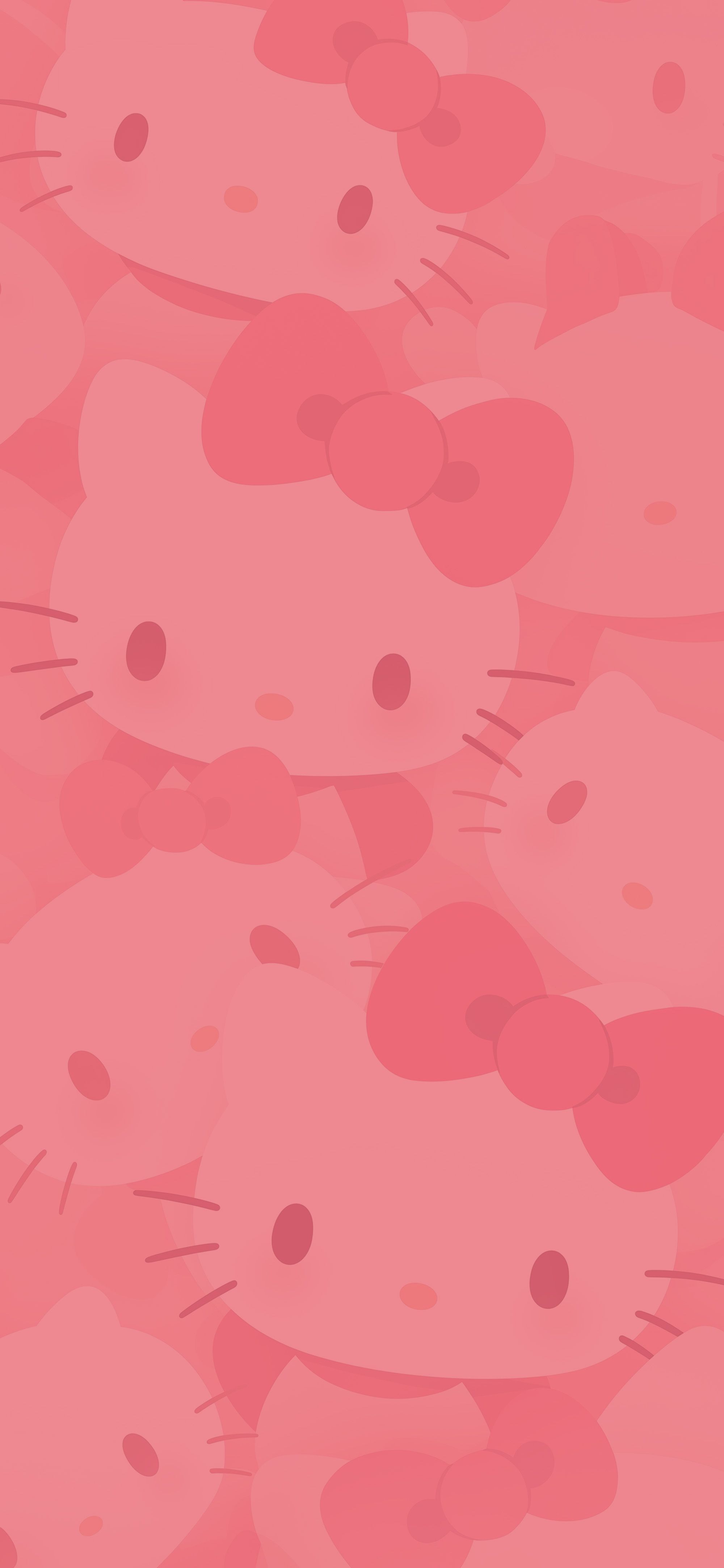 2000x4329 Hello Kitty Minimalist Pink Pattern Wallpaper
