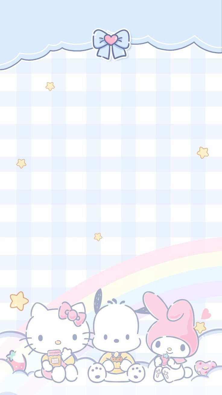 736x1308 Hello Kitty Pastel Wallpaper