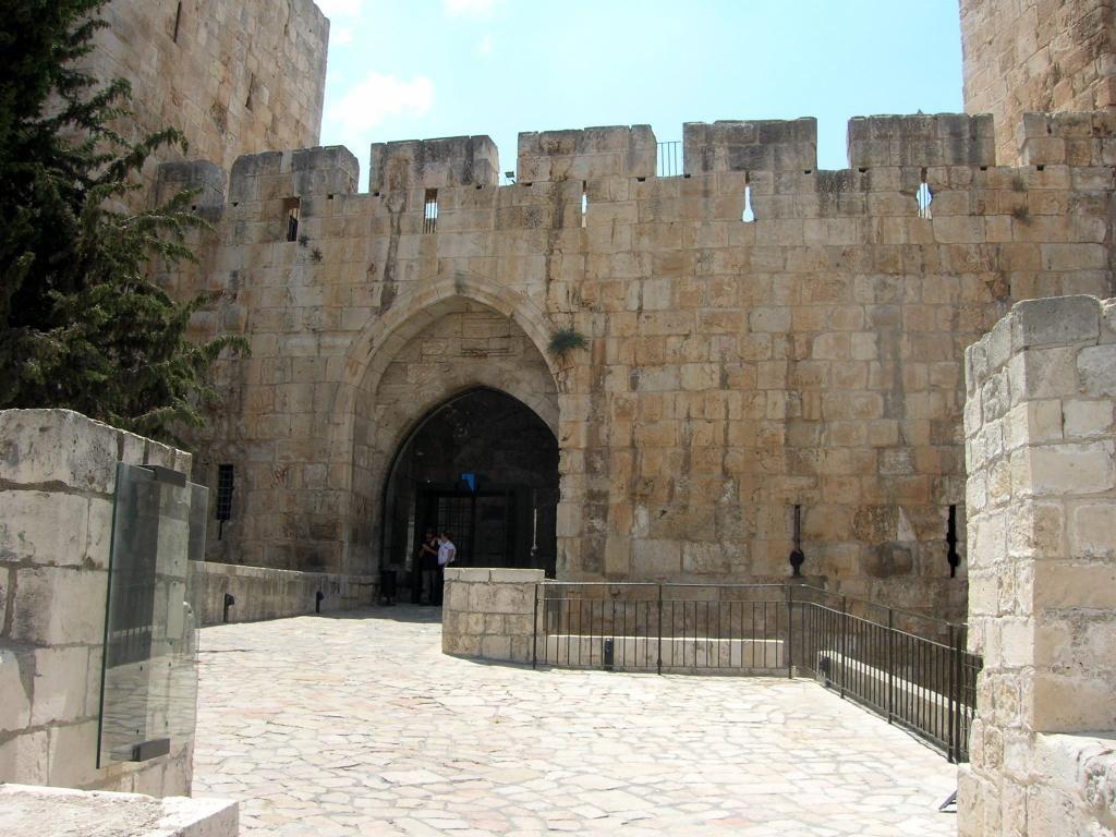 1024x768 باب يافا - القدس العتيقة - فلسطين Jaffa Gate In Old Jerusalem