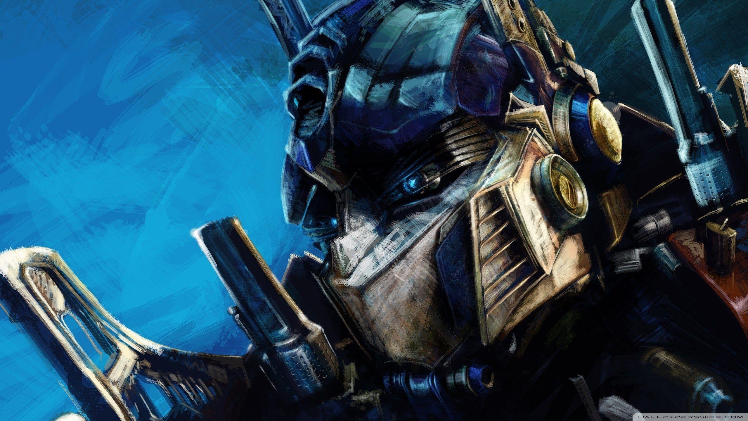 2560x1440 Transformers Optimus Prime Artwork Ultra HD Desktop Background